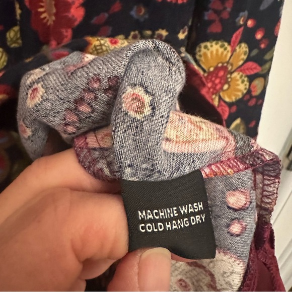 Amanda Blue Velvet Trimmed Shirt M - Picture 4 of 6